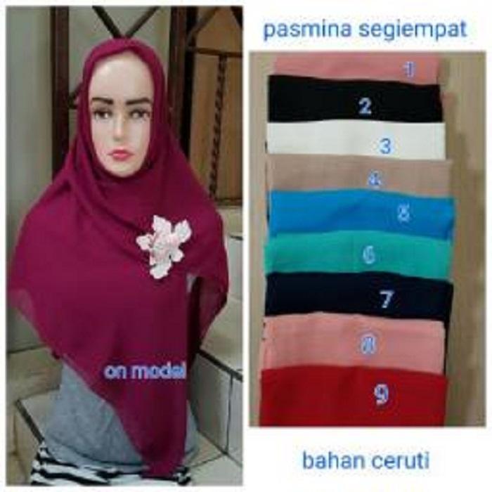 BajuReady 8705 HIJAB PASHMINA MUSLIM WANITA MODIS KEKINIAN GROSIR TERMURAH CEWEK ZAMAN NOW MASA KINI WARNA DUSTY HITAM PUTIH NAVY SALEM UNGU BAHAN CERUTY