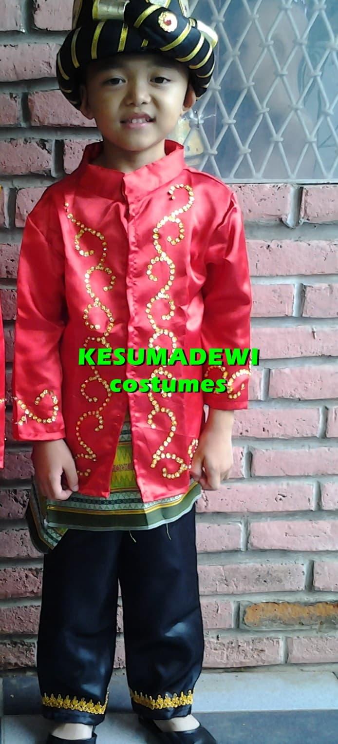 Terbaru! Pria Aceh Tk | Baju Adat Kostum Karnaval Anak Daerah - ready stock