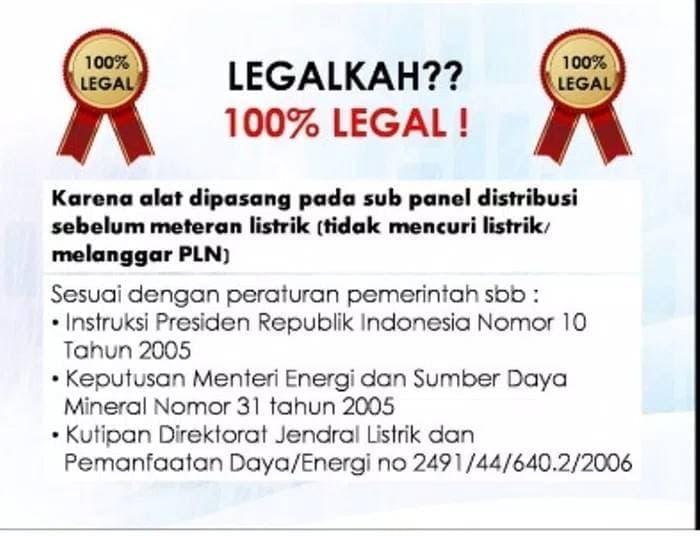 Alat Penghemat Listrik Hemat 75% Tagihan Pulsa Listrik Token Voucher