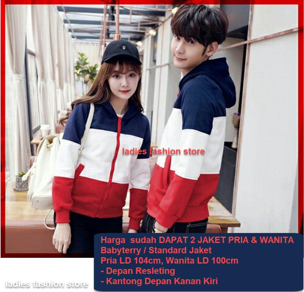 Jaket Pasangan Pria dan Wanita Kembar / Jacket Couple Man Woman Baru/ New Couple Jacket / Jaket Sepasang Terbaru / Jaket Couple Murah Bahan Bagus / Jaket Tebal / Jaket Pria / Jaket Wanita / Jaket Korean Style / Jaket Polos Simple Laris (toniaes) LC - NAVY