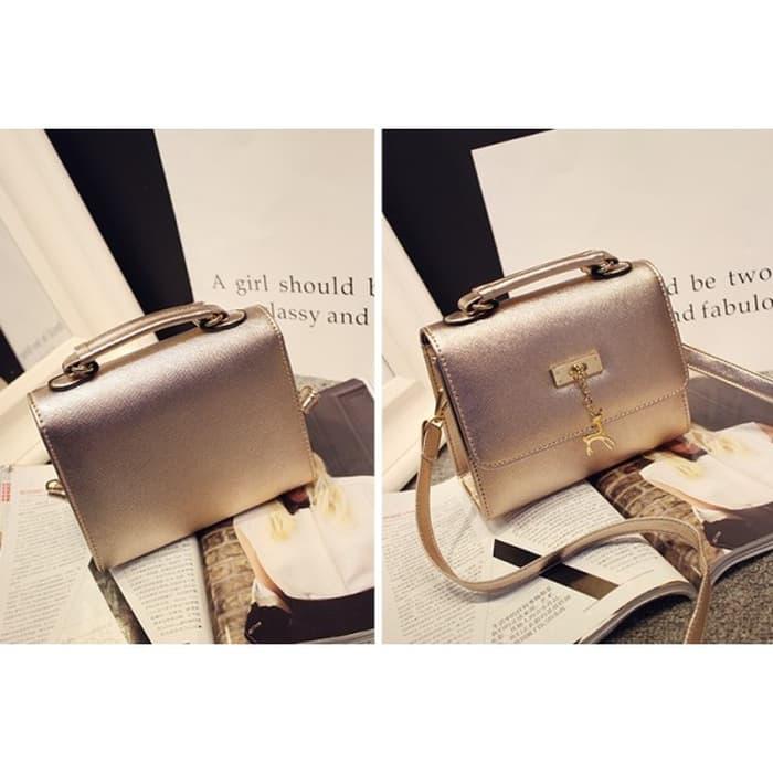 best seller-TAS WANITA GOSH ZARA GOLD GLAMOUR ELEGAN CNK/ tas selempang gosh / tas import branded / tas gosh original
