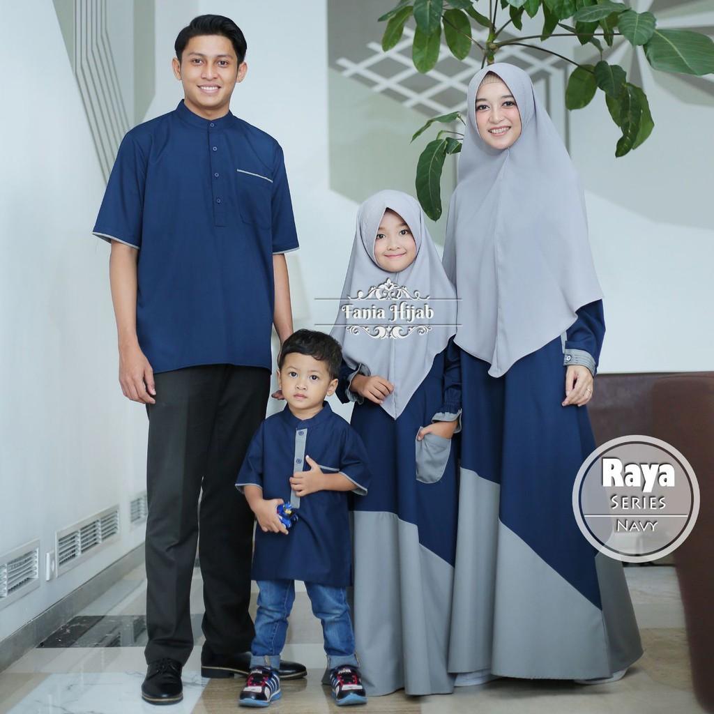 Baju Sarimbit Raya Series Dress Fania Hijab (Gamis Kids M)