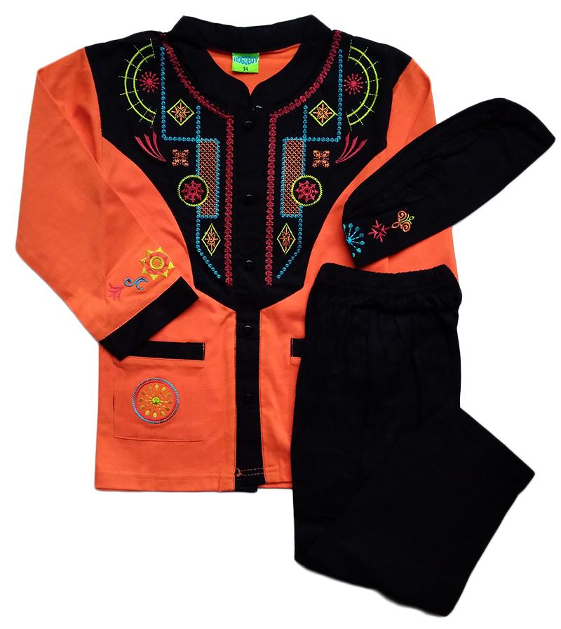 Baju Koko Baju Muslim Atasan Kemeja Muslim Anak K2HB050418
