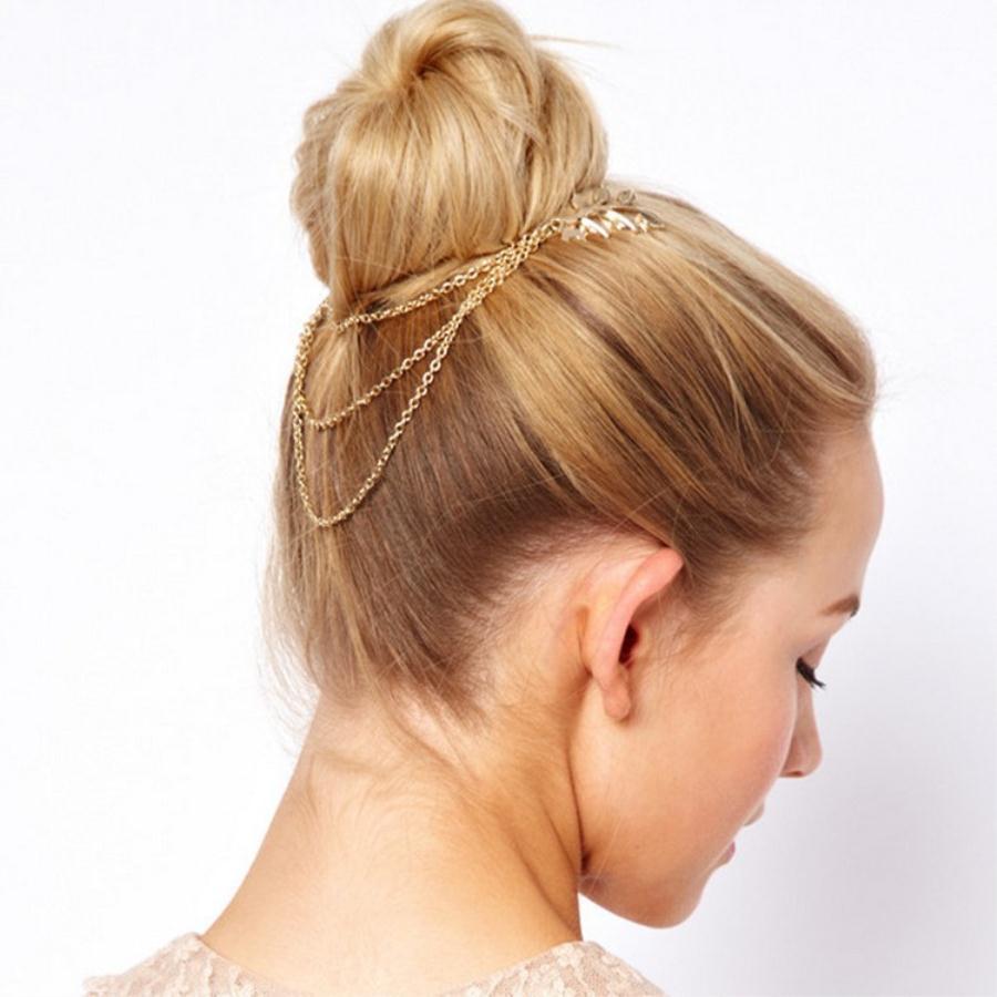 【RichCat-Fashion】Gucci Jewelry Chain Fringed Comb Hair Leaves