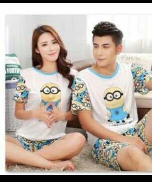 FJCO BC- Couple Set Minion / Setelan pasangan / Baju tidur Couple