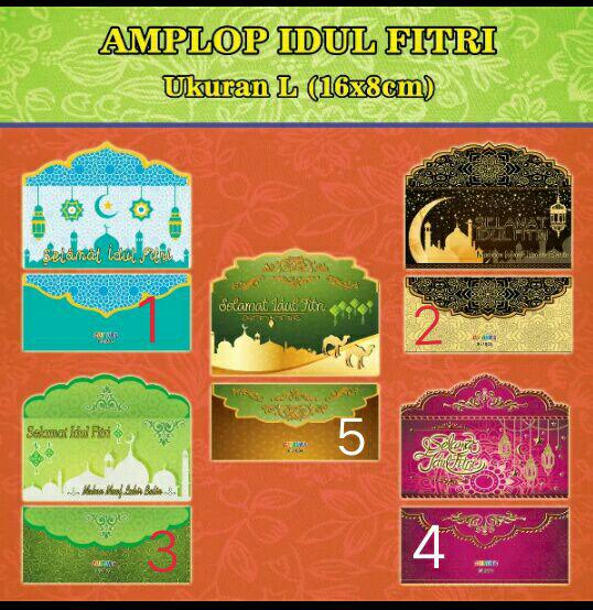 Amplop Lebaran / Angpao Lebaran / amplop besar tanpa uang Dilipat 1pack isi 10pcs (Tanpa keterangan dikirim Random)