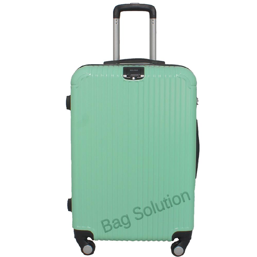 Real Polo Tas Koper Hardcase Fiber ABS - 4 Roda Putar - GGEJ Size 28 Inch - Hijau