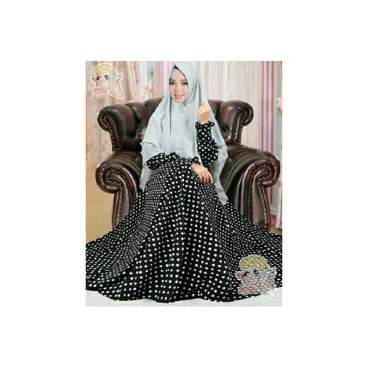 Namira Fashoin New Baju Muslim gamis Syari Jumbo Busui Polkadot wolfis