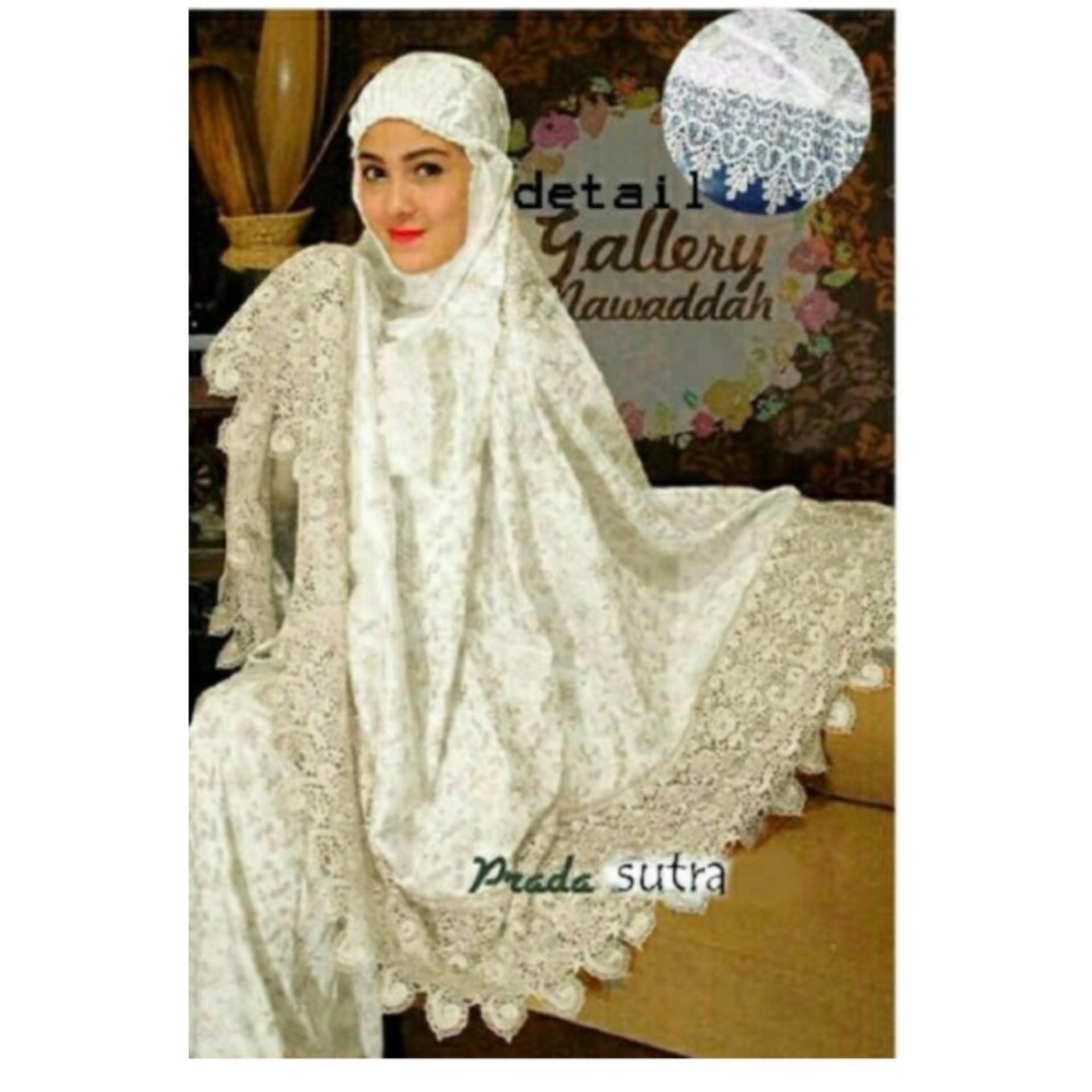 F Fashion Mukenah Wanita Muslim Sutera / Baju Gamis / Busana Muslim / Baju Muslim / Kebaya Modern / Hijab Muslim / Gamis Muslim / Bergo / Syari / Hijab Wanita / Maxi Hijab