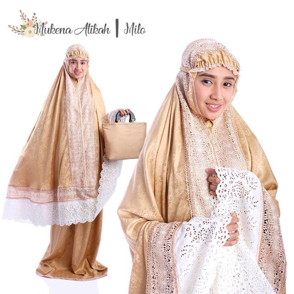 PERLENGKAPAN SHOLAT WANITA MUKENA DEWASA DOVE ATIQAH MILO