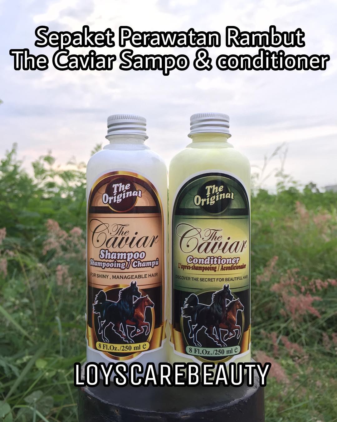 The Caviar Paket Shampo Dan Conditioner ORIGINAL BPOM - Shampo Kuda