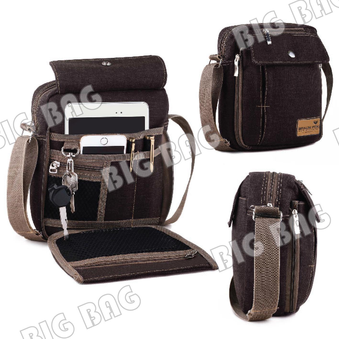 Harga Jual Braun Fox Curtis 2in1 Model Selempang Dan Ransel Canvas Tas Selempang Braun Fox Canvas Multifunction Shoulder Bag BP 05 Dark Brown BP