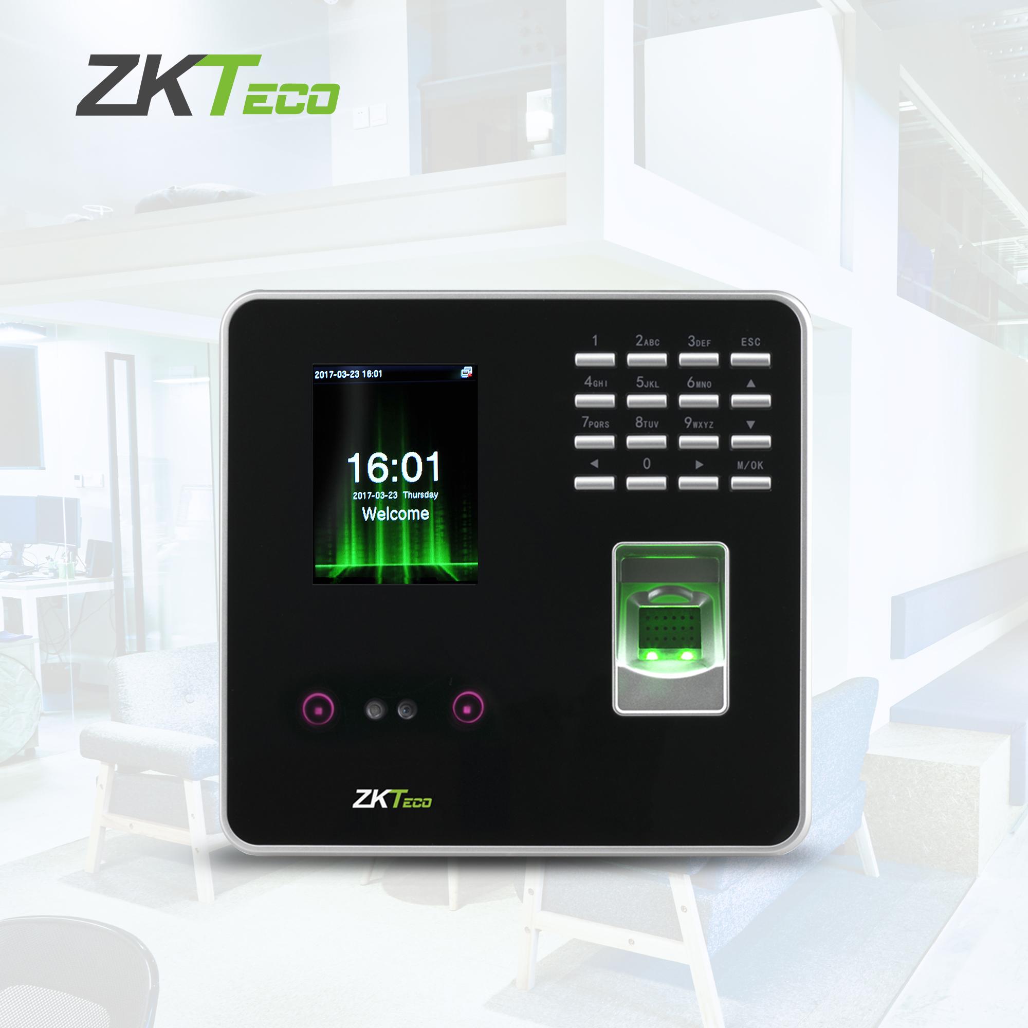 ZKTeco Biometrik Menghadapi Pengakuan Waktu Kehadiran dan Mengakses Kontrol Terminal MB20 dengan Wajah + Sidik Jari + RFIDKartu + Kata Sandi Multi-verifikasi Metode Mendukung TCP / IP dan Komunikasi USB