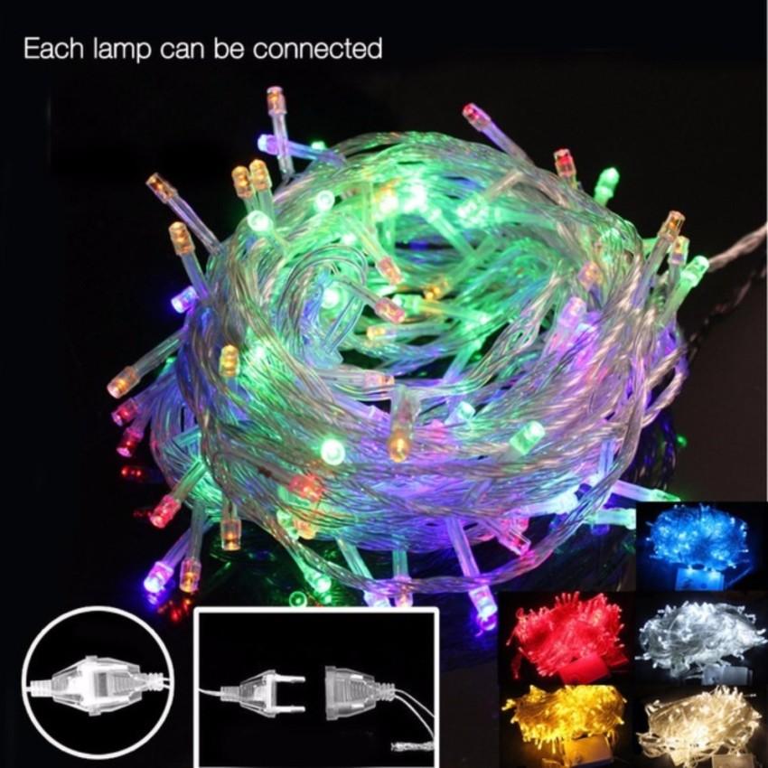 Lampu Tumblr Rainbow Warna Warni 10 Meter Full - Lampu Tumblr 7STAR Hias 100 Lampu Warna Warni Packing Box Dengan Colokan Sambungan