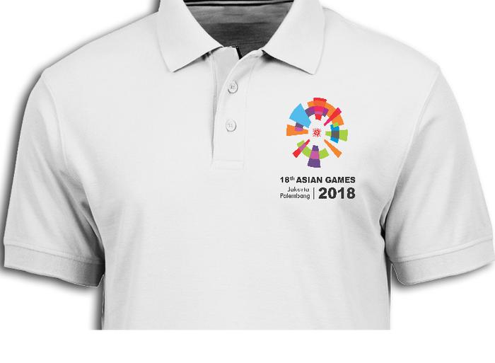 Kaos Polo Shirt Baju Asian Games Jakarta Palembang 2018 Indo Indonesia