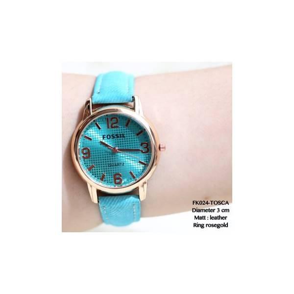 Jam Tangan Fossil Casual Wanita Tali Kulit Leather Grosir Guess/Seiko