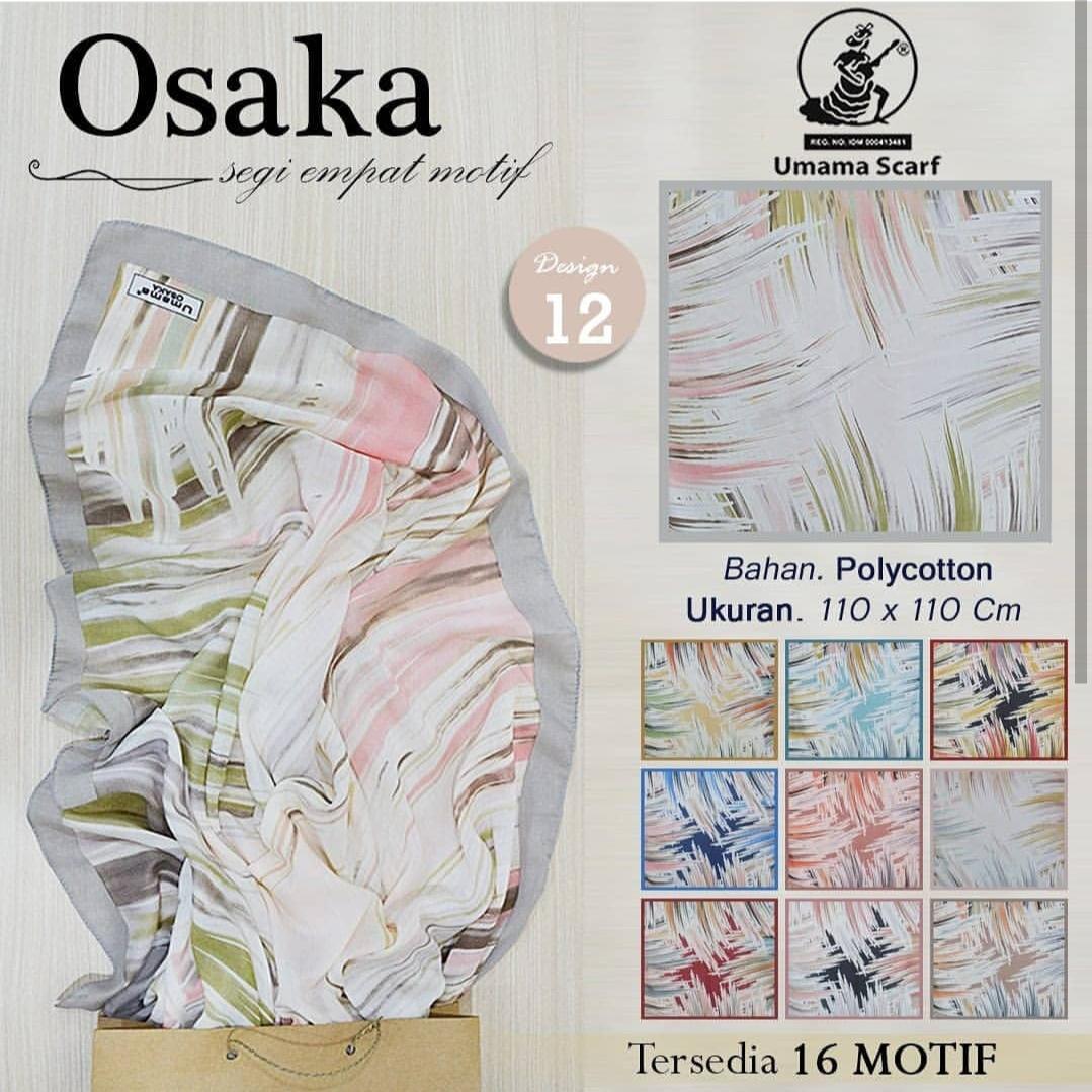 Hijab Segi Empat Motif Garis Abstrak Umama scraf / Jilbab Segi Empat Motif / Kerudung Segi Empat Motif /Hijab Segi Empat Umama scarf osaka