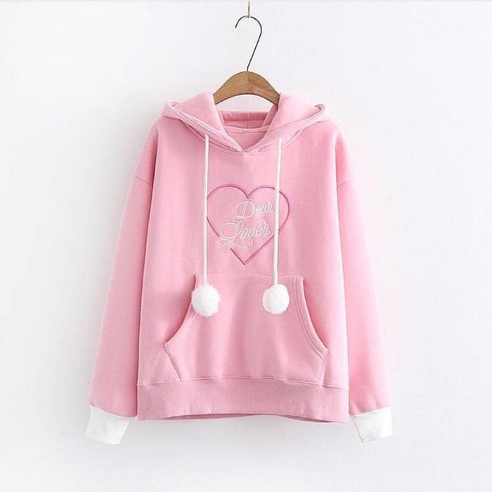 TERLARIS Sweater Fleece Remaja DEAR LOVER SWEATER Jaket
