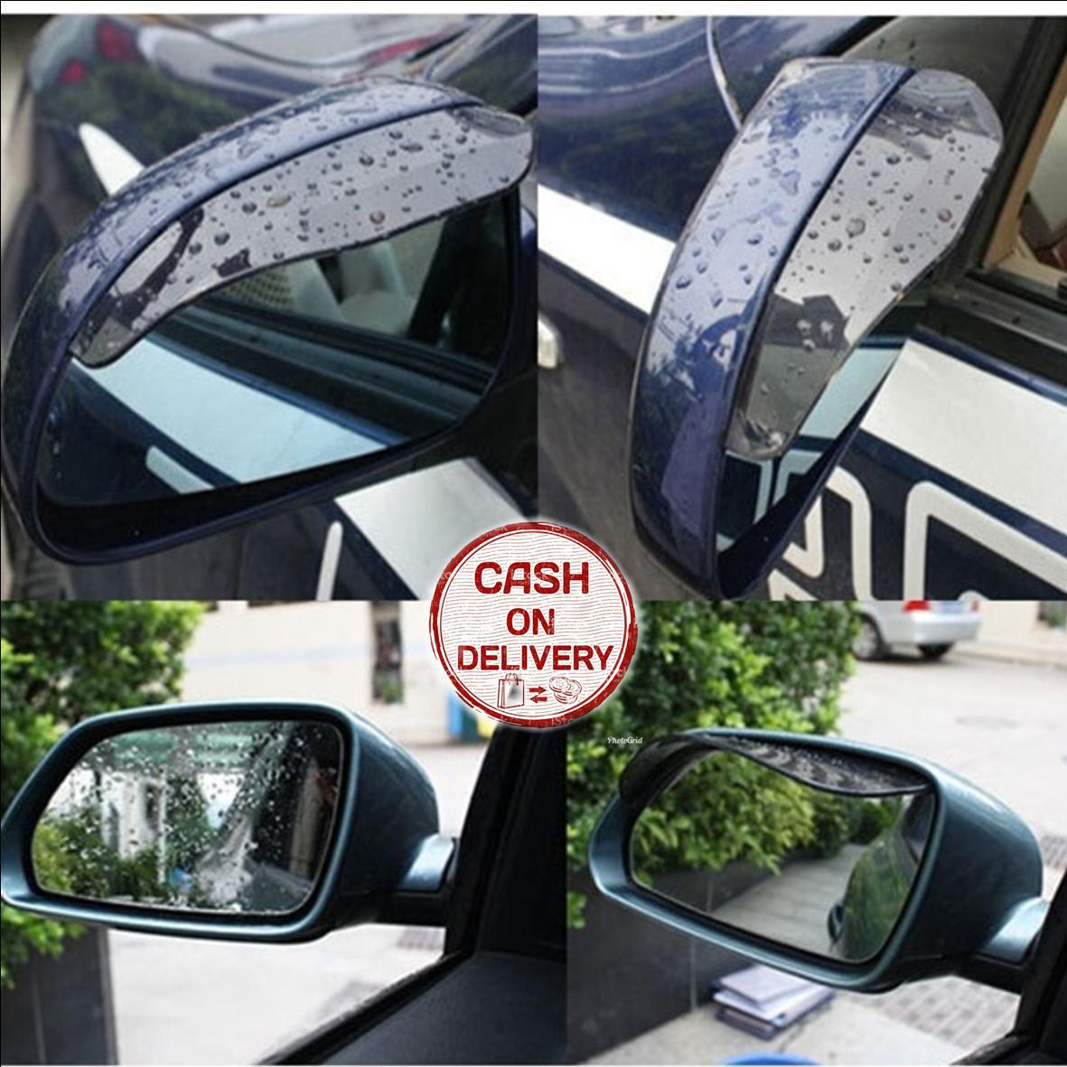 Kado Unik-- Mika Penutup Kaca Spion Mobil 1 Set Isi 2 / Car Cover Mirror / Talang Spion Mobil Anti Air Hujan / Pelindung Spion Dari Hujan / Mika Pelindung Spion / Penutup Kaca Mobil Murah