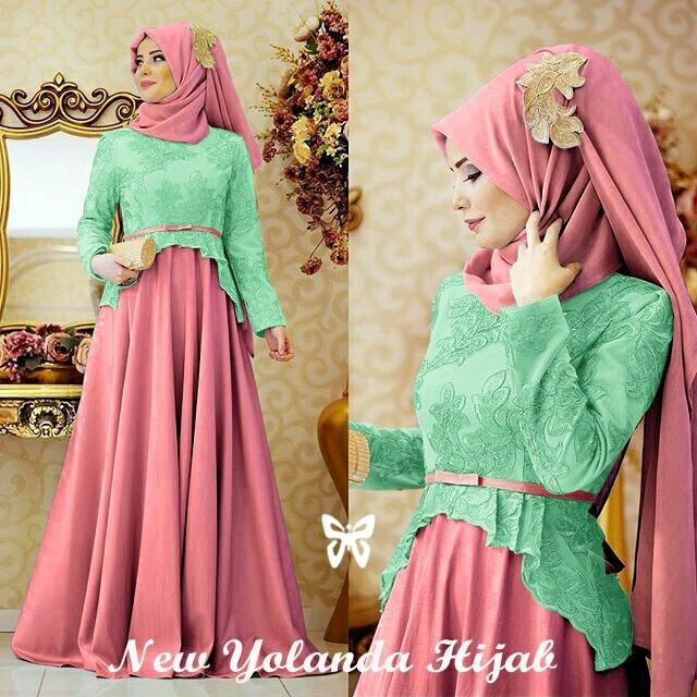 J&C Setelan Muslim New Yolanda / Dress Maxi / Maxi Muslim / Setelan Maxi Dress / Dress Muslim / Setelan Busana Muslim / Setelan Baju Muslim / Baju Gamis Wanita / Setelan Muslim / Hijab Fashion / Hijab Style