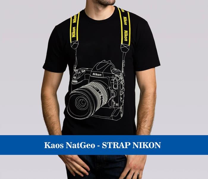 Kaos Baju Distro Murah Natgeo Photographer fotographer STRAP Nikon 3D - zdVnRU