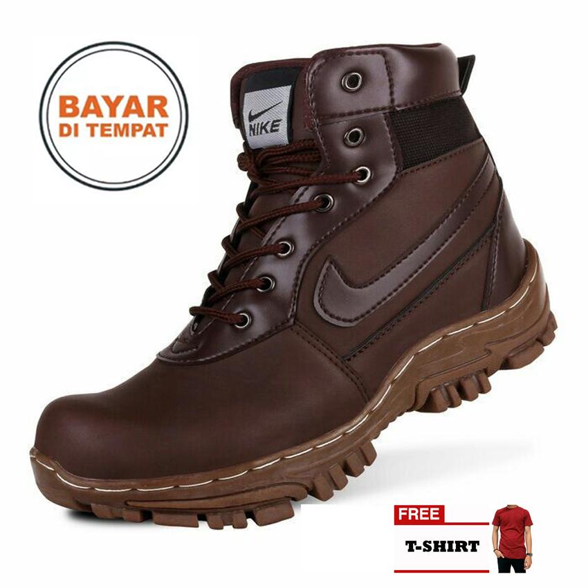 FREE KAOS Sepatu Kickers Brembo Safety Boots Brown