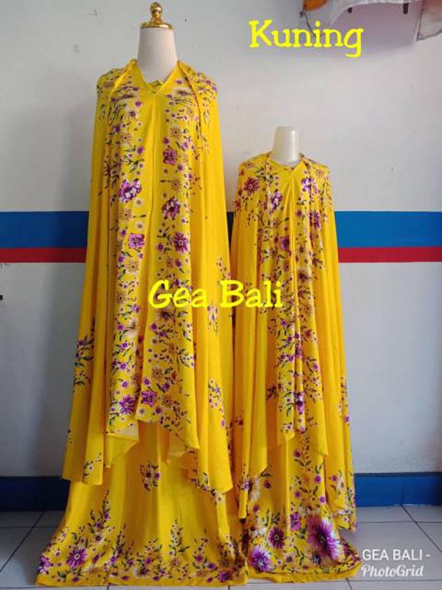 Mukena Couple Bali Ibu dan Anak Jumbo Cantik Lucu Usia 7-9th Murah