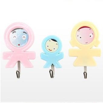 Gantungan Baju Hook Family Gantungan Serbaguna 1 Pack Isi 3 Pcs NSB