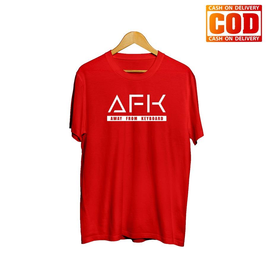 Kaos Premium KaosAjalah KAP / Baju Distro / Tshirt Casual Pria Wanita / Fashion Atasan / Kaos Game Mobile Legend Dota2 AFK / Kaos Game 001