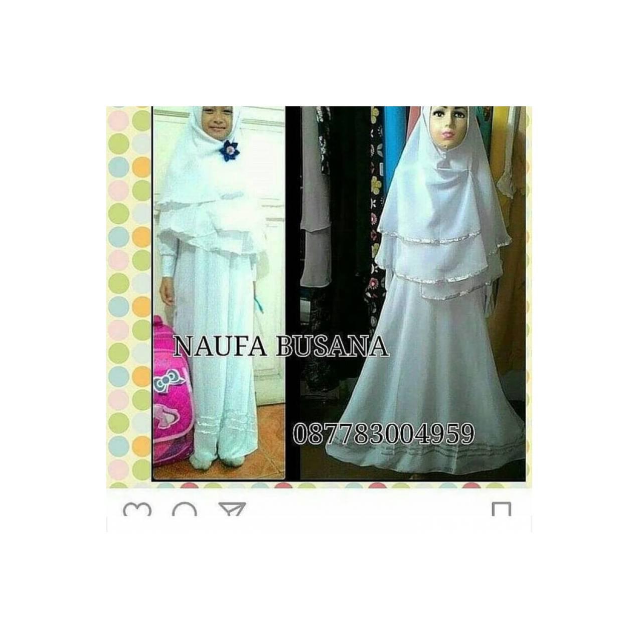 BAJU TERBARU Gamis syari putih anak