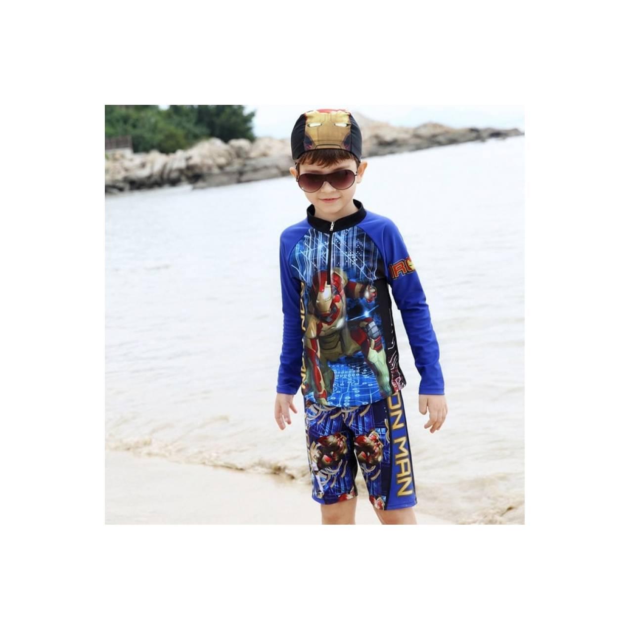 renang anak iron man tangan panjang MURAH