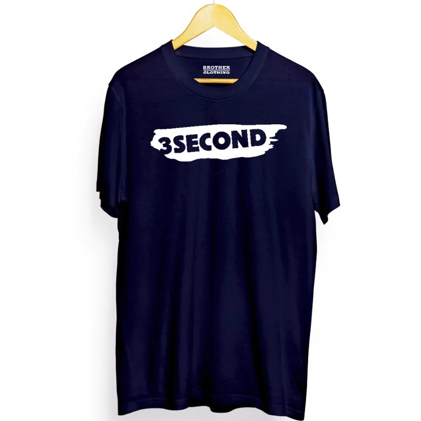 SaifnStore Kaos Distro Pria 3SECOND Splah White Premium