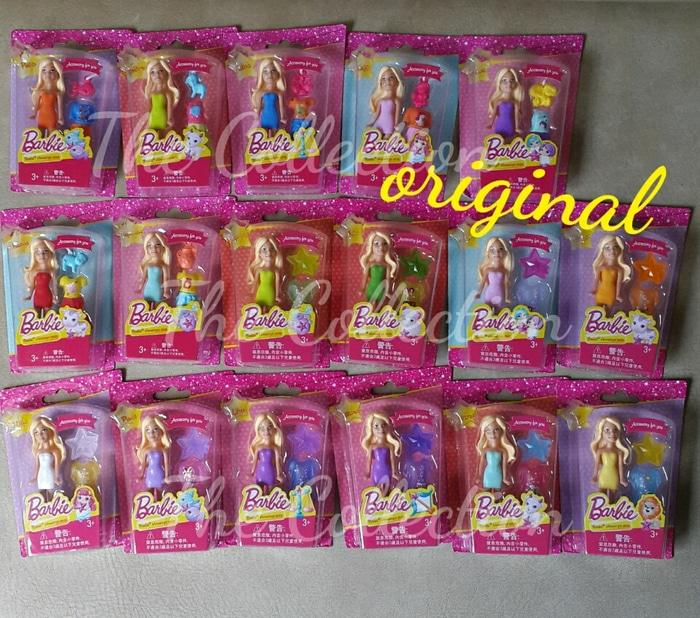 Ank20 Single Barbie Mini Original Mattel Mainan Anak Goodie Boneka - Ltf9Bn