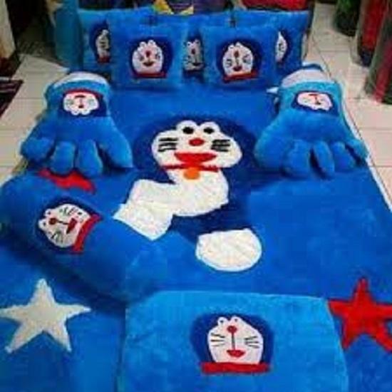 adzkia35 kasur karpet karakter doraemon fullset
