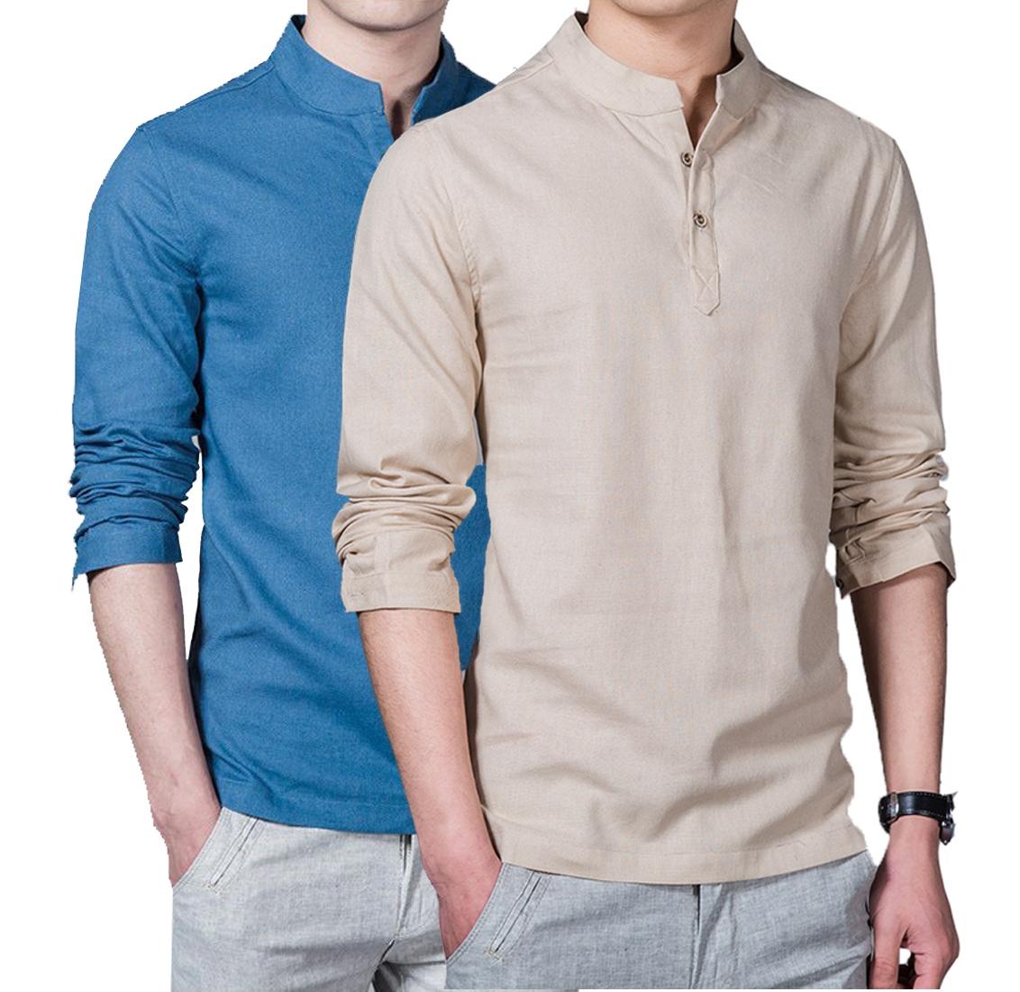 Baju Koko Shaquille Warna Blue. kemeja Koko Bisa Buat Solat Dan Cocok Juga Untuk Main
