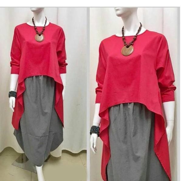 M Fashion - blouse wanita lengan panjang mermaid / tunik wanita / blouse sabrina / muslimah / baju atasan wanita / baju formal / t-shirt wanita / kemeja wanita