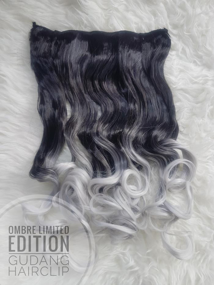 HAIRCLIP OMBRE CURLY 7REVOLUTION / HAIR CLIP RAMBUT PALSU OMBRE TWO TONE EDITION