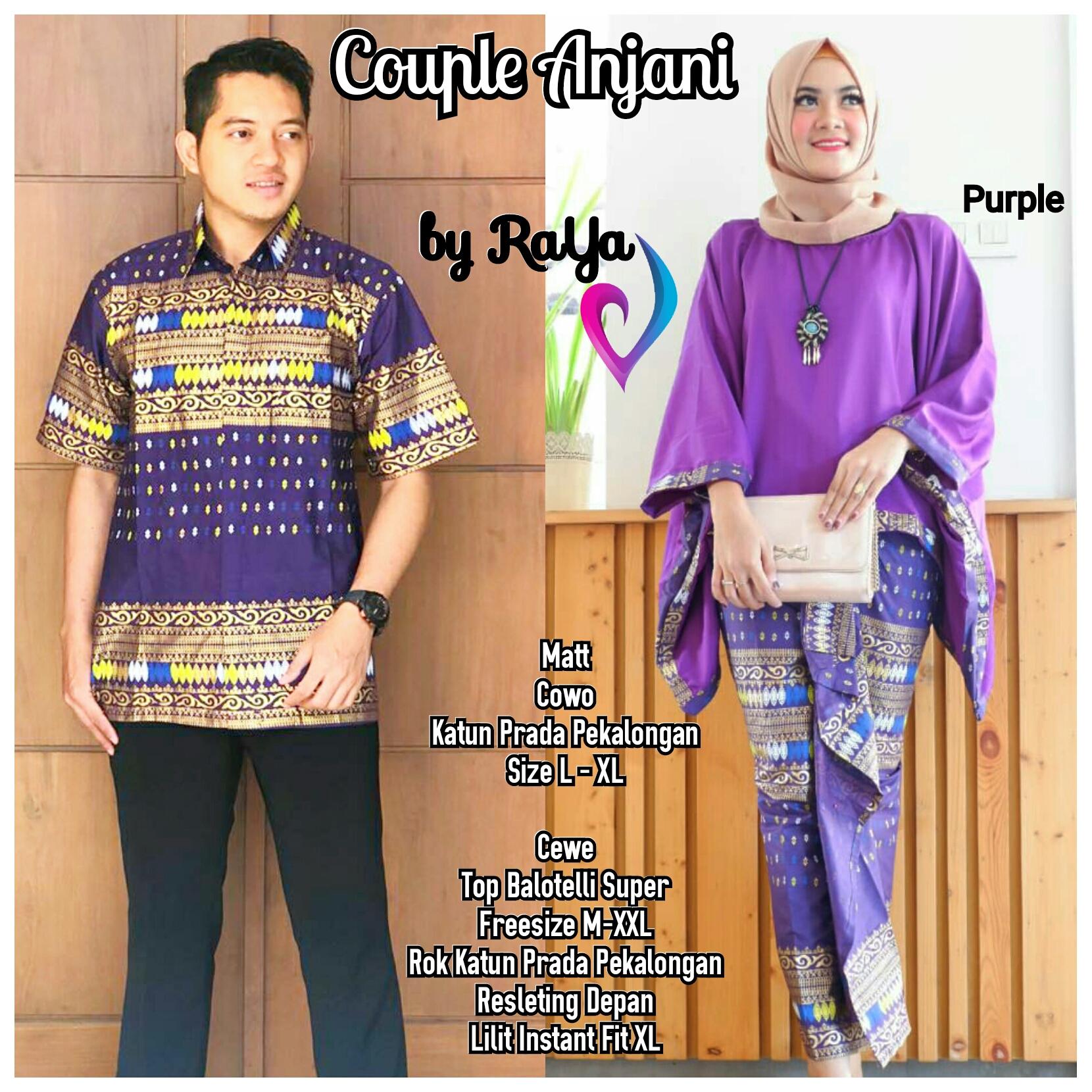 COUPLE ANJANI kebaya Villa baju kondangan sarimbit batik pernikahan seragam pesta