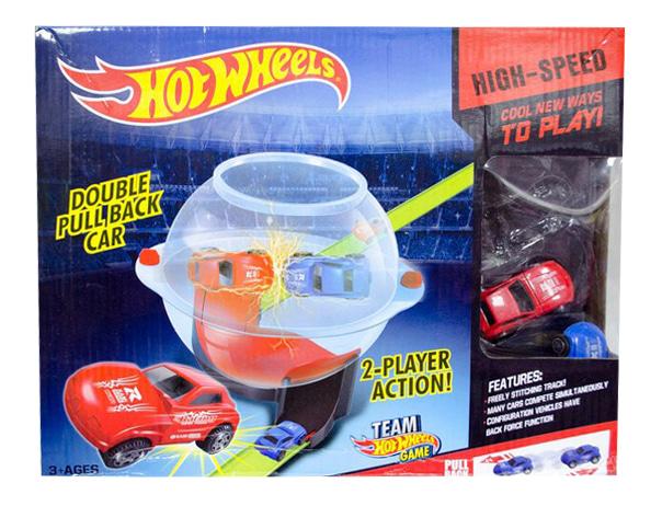 Mainan Track Hotwheel Double Pull Back Time