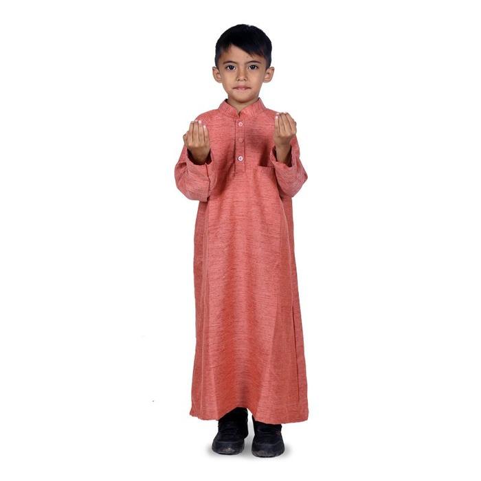 Baju Muslim Anak Laki Laki Gamis Koko - Merah KGIM01