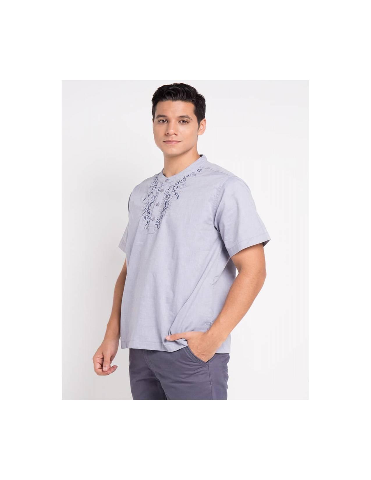 Baju Koko merk Cardinal Original - Abu-abu Muda, S