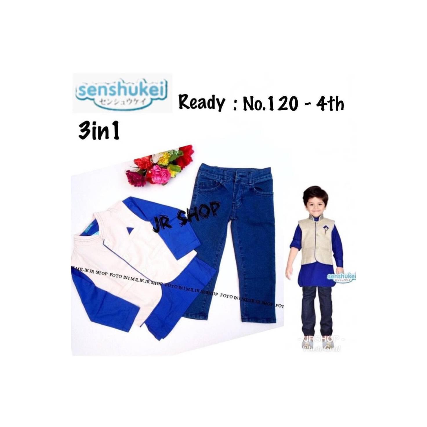 READY setelan baju koko anak senshukei 3in1 2 - 7 tahun import