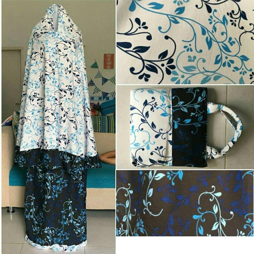 DIONISIA Hanifa Mukena Katun Dewasa Katun Jepang Motif Daun Murah