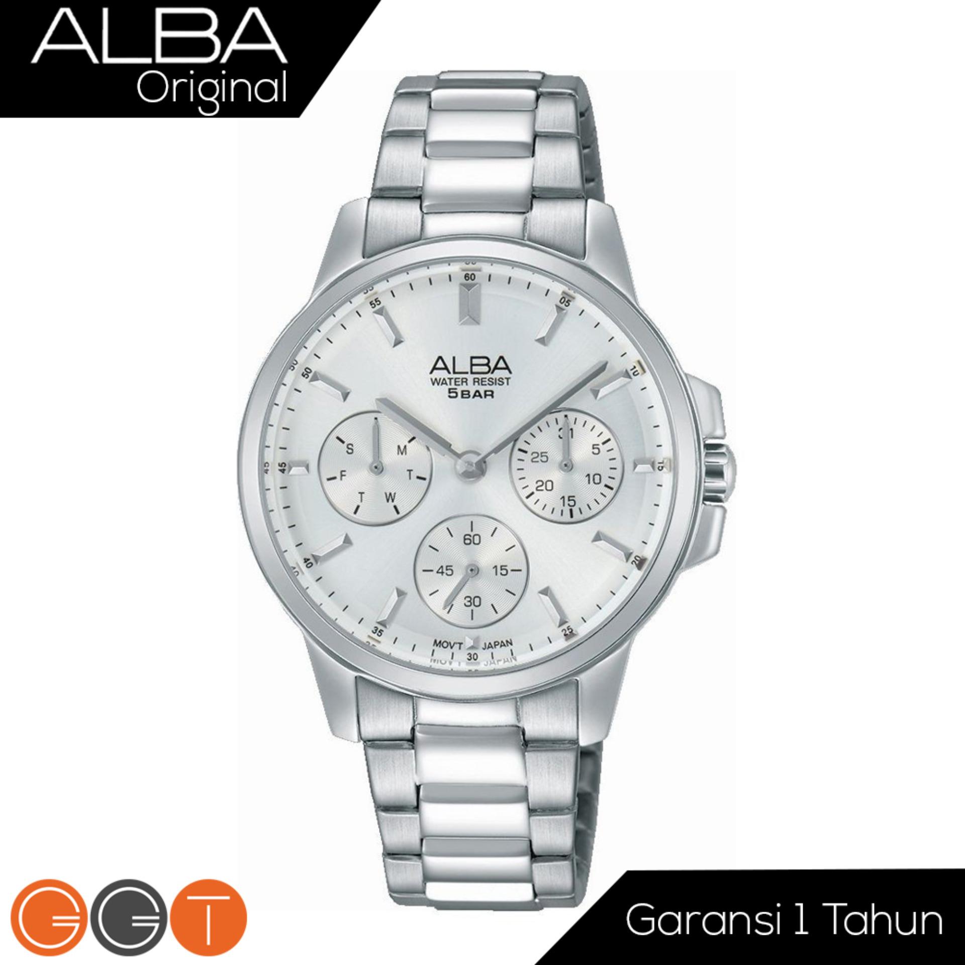 Alba - Jam Tangan Wanita Analog - Starp Stainless Stell - AP6491X1 - Silver