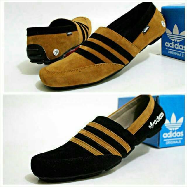 Sepatu Pria Clarks Eywa Kombinasi Mocassin Suede Coklat Tan