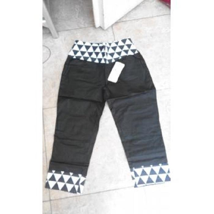 BajuReady 4867 E23 CELANA WANITA DEWASA CELANA PENDEK CEWEK WARNA HITAM MURAH TERMURAH BAHAN KATUN KEKINIAN MODERN JAMAN NOW