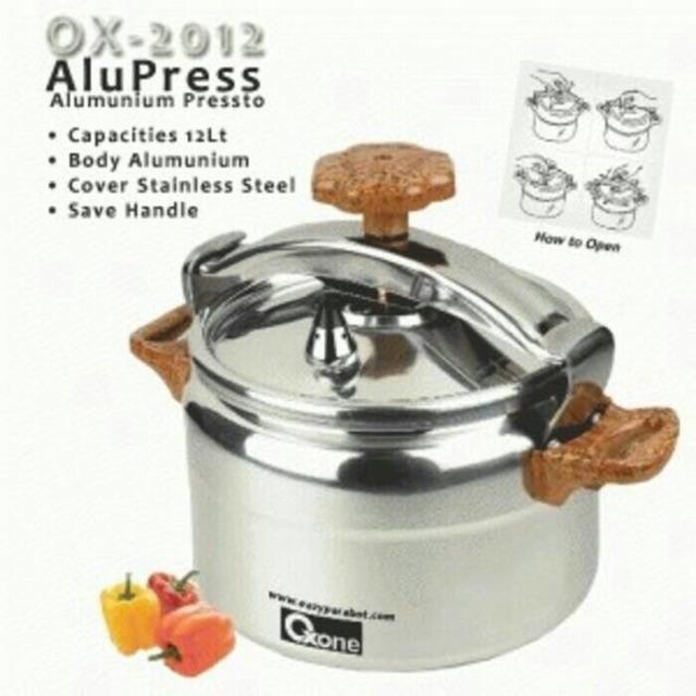 Oxone Panci Presto Cooker BERAT HANYA 3KG OX 2012 OX-2012 12 Liter 12Liter Murah Grosir Diskon Variasi Oxone Presto 12Liter