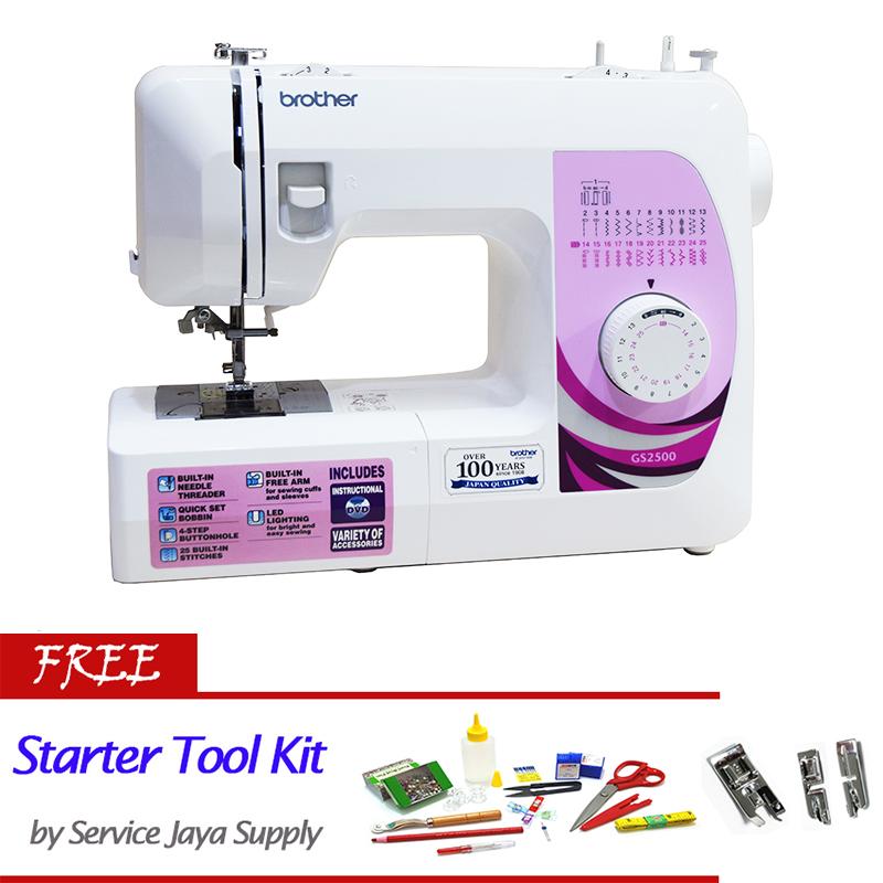 Brother GS 2500 Mesin Jahit Portable +FREE SJS Starter Kit