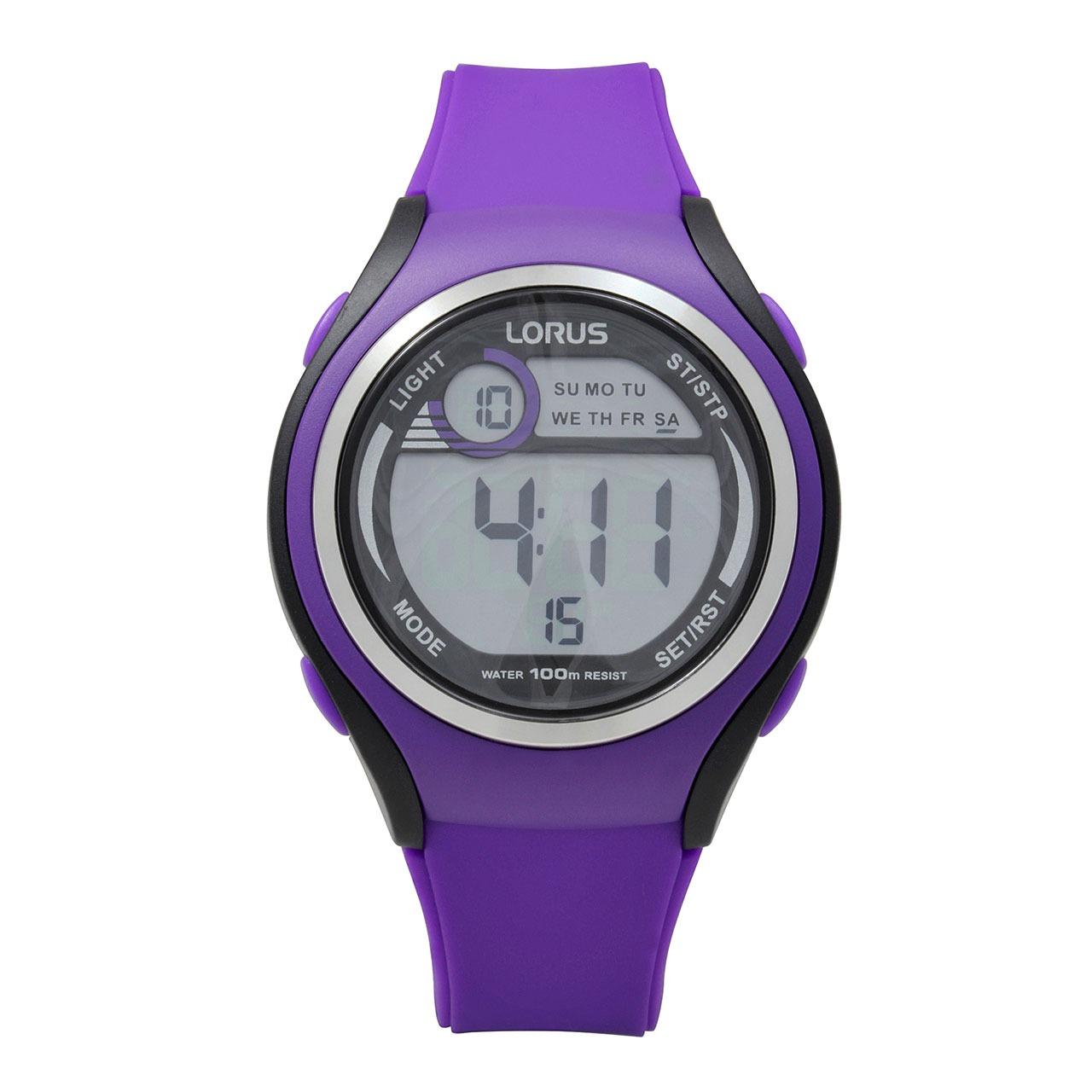 LORUS Jam Tangan - Purple Black - Silicon - R2385LX9