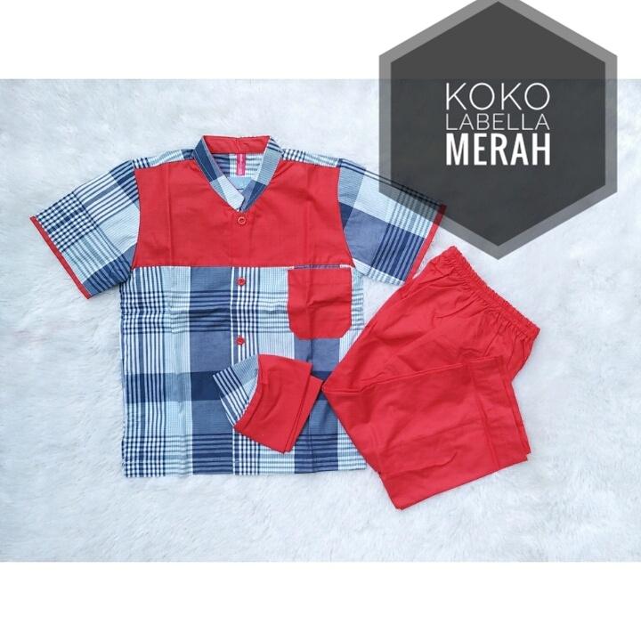 KOKO ANAK MERK LABELLA WARNA MERAH